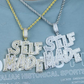 Baguette Moissanite Diamond SELF MADE Pendant hip hop jewelry customdiamjewel
