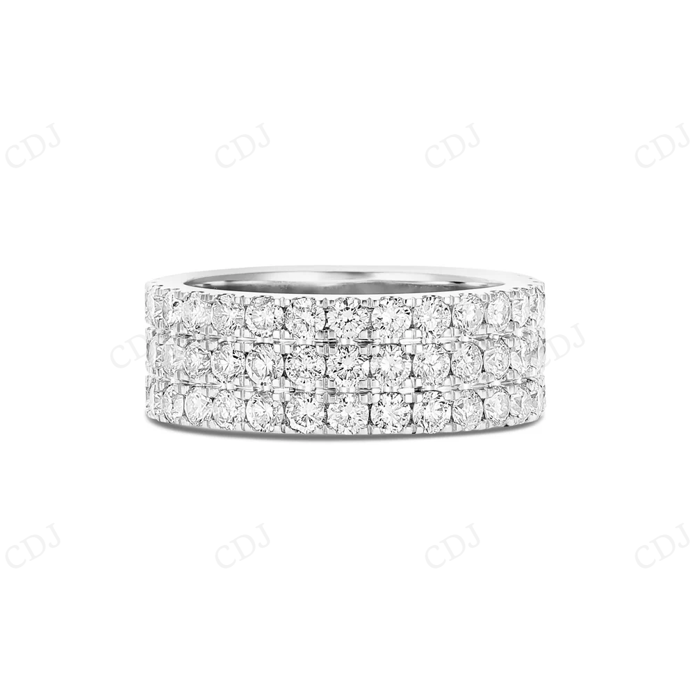 Iced Out Moissanite Sterling Silver Stackable Style Hip Hop Ring hip hop jewelry CustomDiamJewel