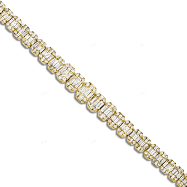 D Color VVS1 Clarity Elegant Moissanite Tennis Bracelet for Women CustomDiamJewel
