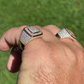 14K Rose Gold Hip Hop Icy Ring For Men  customdiamjewel   