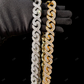 925 Sterling Silver Moissanite Cuban Chain Gift For Mens CustomDiamJewel