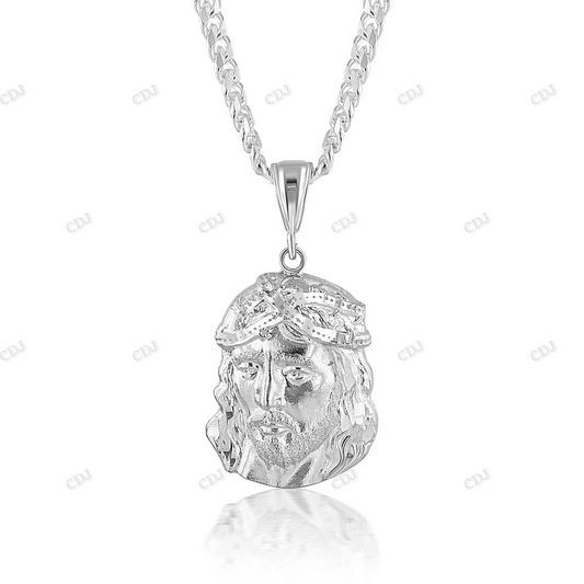 Hip Hop Custom Sterling Silver Jesus Pendant hip hop jewelry CustomDiamJewel