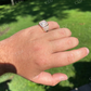 14K Rose Gold Hip Hop Icy Ring For Men  customdiamjewel   