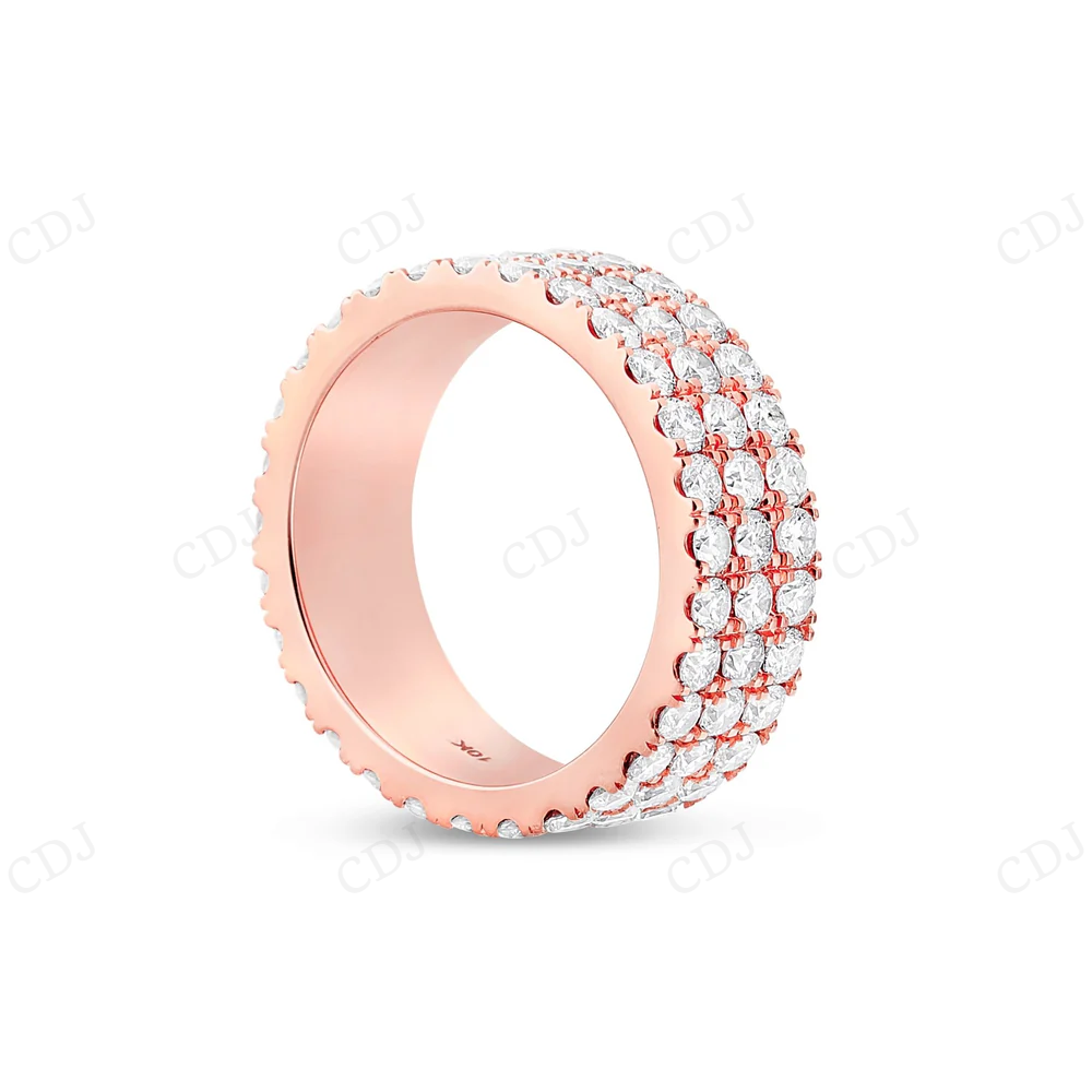 Iced Out Moissanite Sterling Silver Stackable Style Hip Hop Ring hip hop jewelry CustomDiamJewel