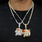 Hip Hop Iced Out Big Sonic Diamond Pendant  customdiamjewel   