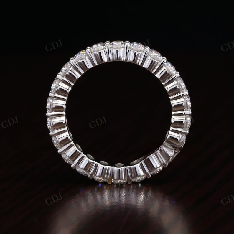 3.96 carat Oval Shape Natural Diamond Wedding Band  customdiamjewel   