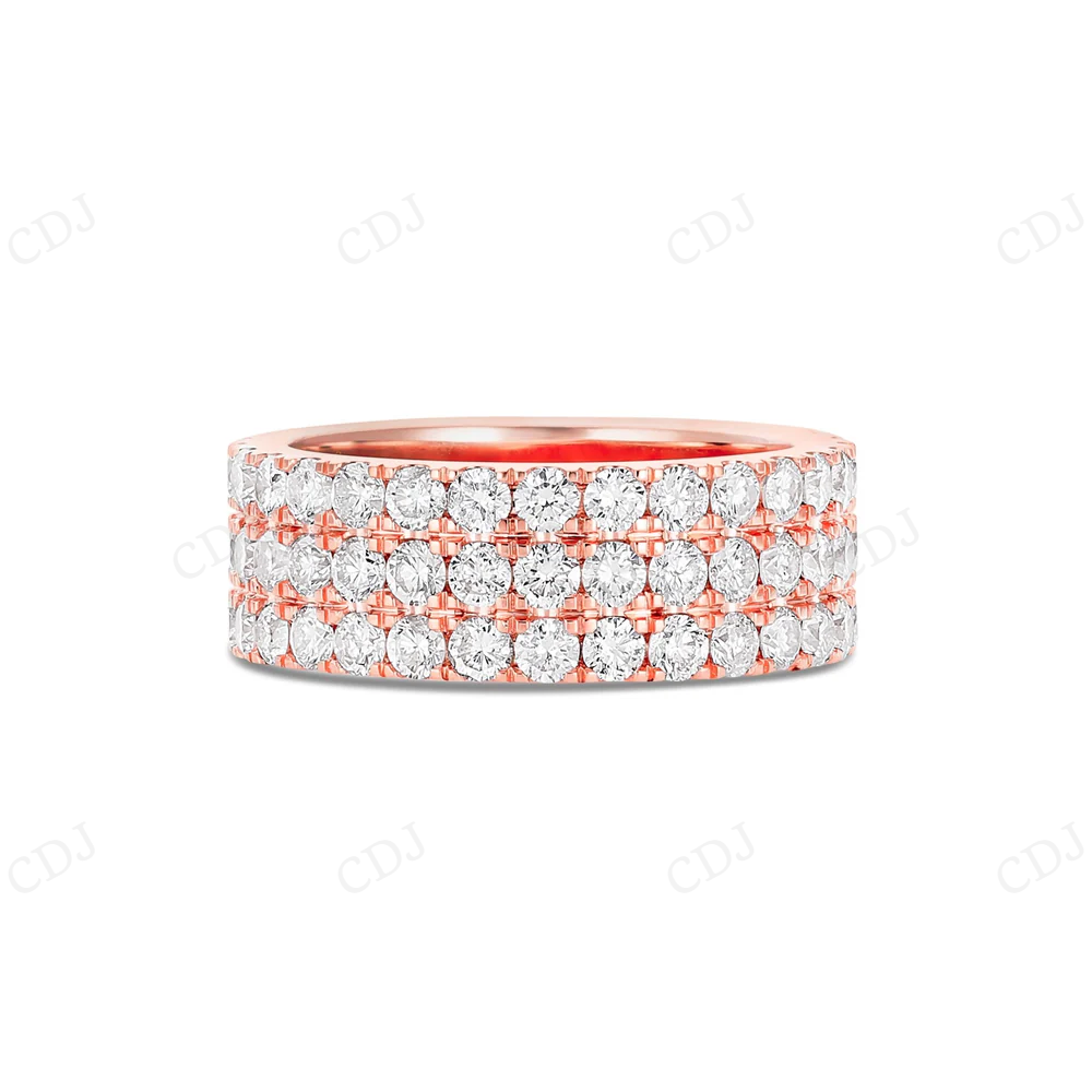 Iced Out Moissanite Sterling Silver Stackable Style Hip Hop Ring hip hop jewelry CustomDiamJewel