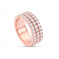 Iced Out Moissanite Sterling Silver Stackable Style Hip Hop Ring hip hop jewelry CustomDiamJewel