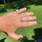 14K Rose Gold Hip Hop Icy Ring For Men  customdiamjewel   