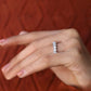 3.96 carat Oval Shape Natural Diamond Wedding Band  customdiamjewel   
