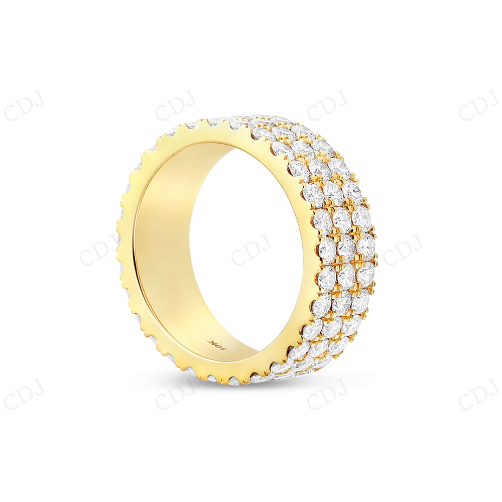 Iced Out Moissanite Sterling Silver Stackable Style Hip Hop Ring hip hop jewelry CustomDiamJewel