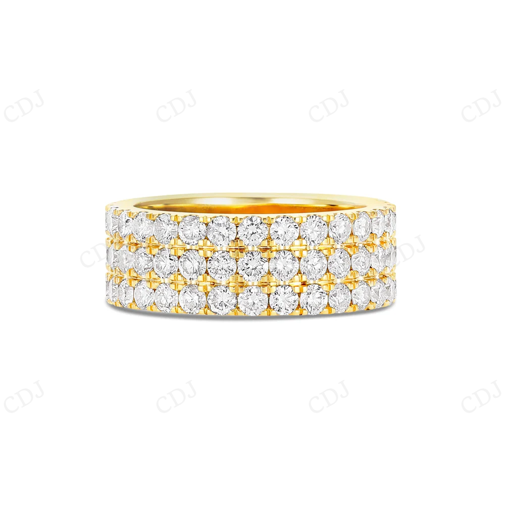 Iced Out Moissanite Sterling Silver Stackable Style Hip Hop Ring hip hop jewelry CustomDiamJewel