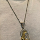 Virgin Mary Hip Hop Two Tone Pendant  customdiamjewel   