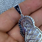 Virgin Mary Hip Hop Two Tone Pendant  customdiamjewel   