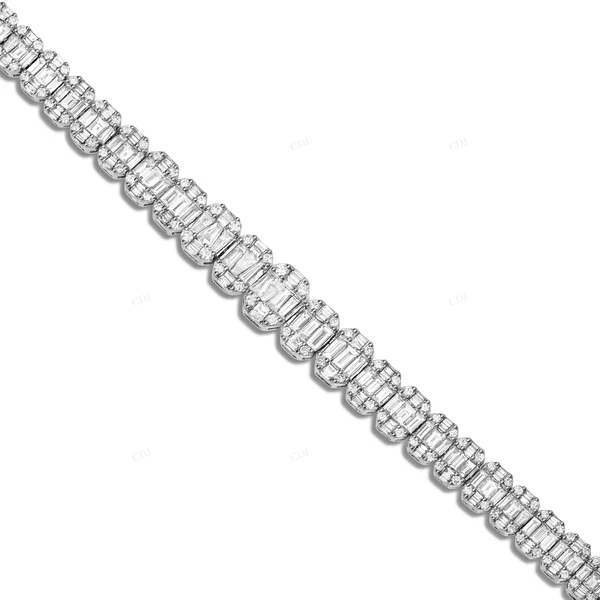 Premium VVS1 Moissanite Tennis Bracelet Luxury Handcrafted Design CustomDiamJewel