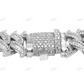 925 Sterling Silver VVS Moissanite Spiked Link Bracelet