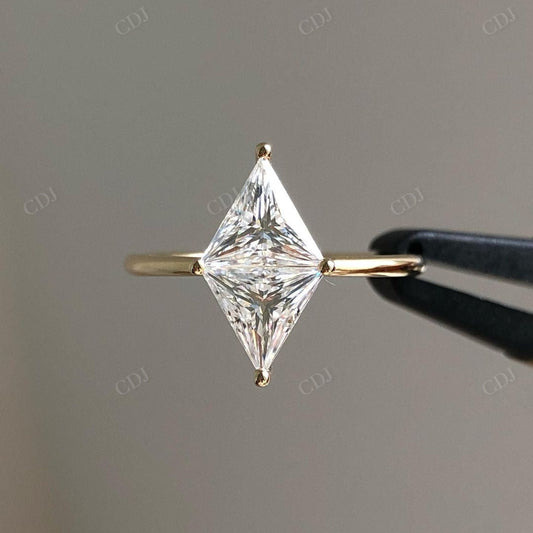 Lozenge Cut Lab Grown Diamond Bridal Ring customdiamjewel