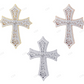 10K Gold Hollow Mesh Cross Lab Grown Diamond Pendant Hip Hop Pendent CustomDiamJewel