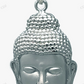 Sterling Silver Solid Buddha Pendant hip hop jewelry CustomDiamJewel
