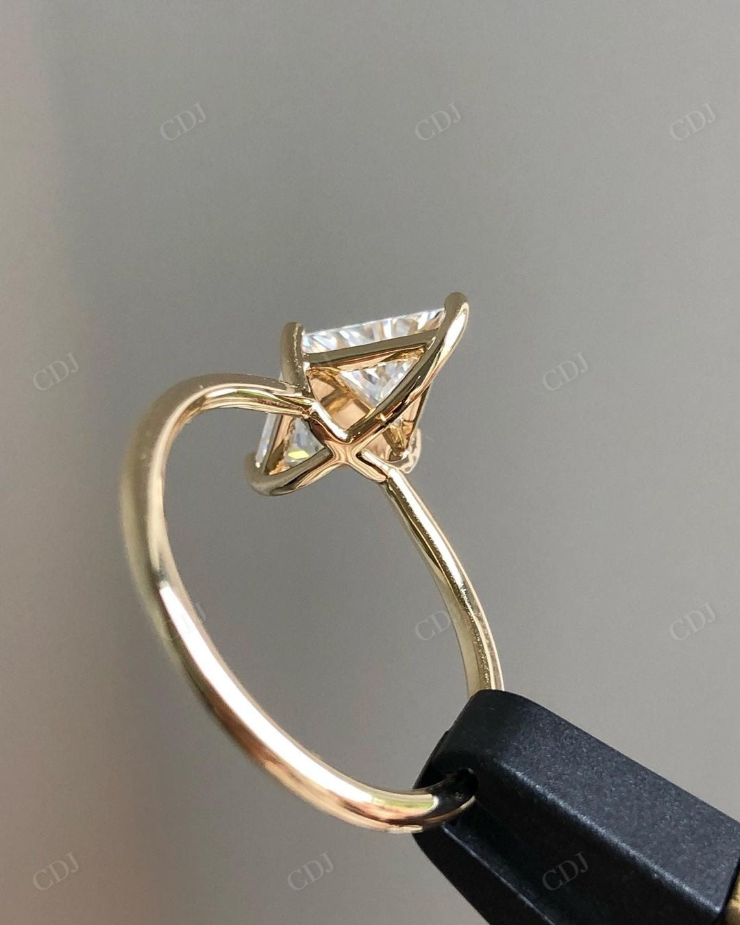 Lozenge Cut Lab Grown Diamond Bridal Ring customdiamjewel