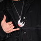 Hip Hop Devil Face Enamel Printed Pendant hip hop jewelry CustomDiamJewel