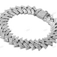 925 Sterling Silver VVS Moissanite Spiked Link Bracelet