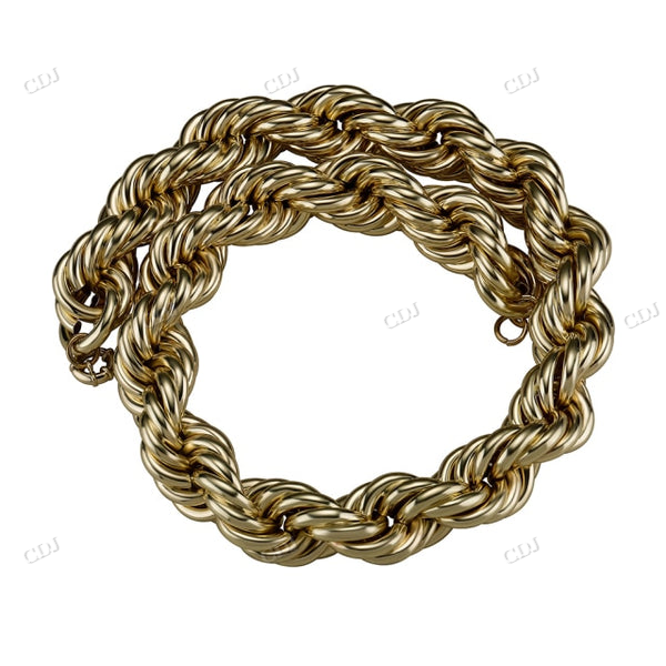30MM Thick Heavy Rope Chain hip hop jewelry CustomDiamJewel