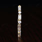 1.58CTW Round And Baguette Lab Grown Diamond Shared Prong Stacking Wedding Band  customdiamjewel   