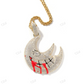Hip Hop Devil Face Enamel Printed Pendant hip hop jewelry CustomDiamJewel