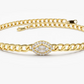 0.19CTW Moissanite Link Diamond Bracelet  customdiamjewel   