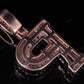1.5" 1.7 CTW 14K Two Tone Gold Real Diamond Custom Initial 'P' Letter Pendant CustomDiamJewel