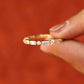 1.58CTW Round And Baguette Lab Grown Diamond Shared Prong Stacking Wedding Band  customdiamjewel   