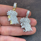 Baguette Diamond Iced Bust Jesus Pendant  customdiamjewel   