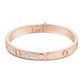Luxury Cartier Style Love Bangle Bracelet in 18K Gold Plated Finish CustomDiamJewel