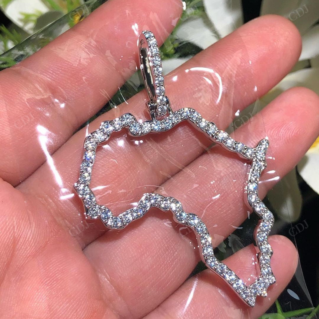 Custom Lab Grown Diamond Handmade Pendant customdiamjewel