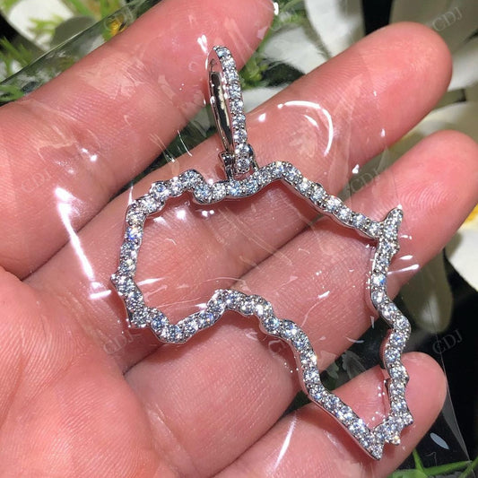 Custom Lab Grown Diamond Handmade Pendant customdiamjewel