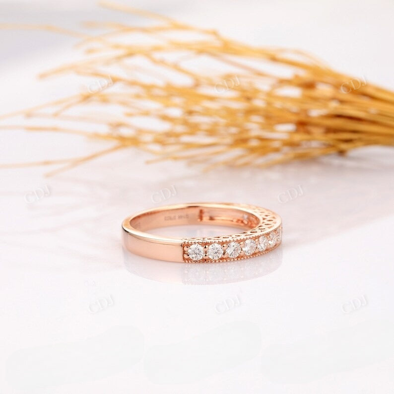 0.24CTW Natural Diamond Channel Set Filigree Wedding Band Wedding Band customdiamjewel   