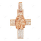 2.0 CTW Jesus on Cross 10K Gold Lab Grown Diamond Pendant Hip Hop Pendent CustomDiamJewel