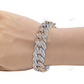 Two Tone VVS Moissanite Chunky Cuban Bracelet