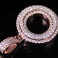 1.5" 1.6 CTW 10K Two Tone Gold Diamond Custom Initial 'O' Letter Pendant CustomDiamJewel