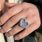 Baguette Diamond Heart Shape Iced Hip Hop Ring  customdiamjewel   