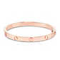 Luxury Cartier Style Love Bangle Bracelet in 18K Gold Plated Finish CustomDiamJewel