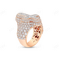 Sterling silver Moissanite Gold Plated Cross Baguette Diamond Ring hip hop jewelry CustomDiamJewel