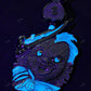 Iced Out Diamond Face Blue Enamel Pendant hip hop jewelry customdiamjewel   