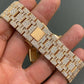 Full Yellow AP Moissanite Diamond Watch customdiamjewel
