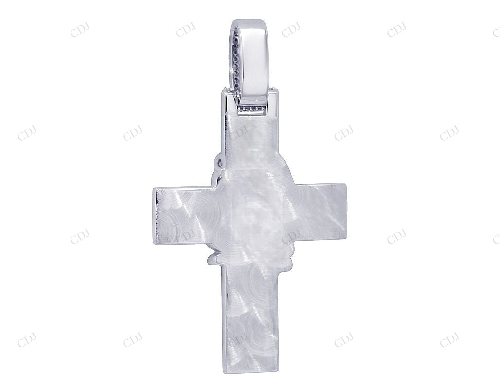 2.0 CTW Jesus on Cross 10K Gold Lab Grown Diamond Pendant Hip Hop Pendent CustomDiamJewel