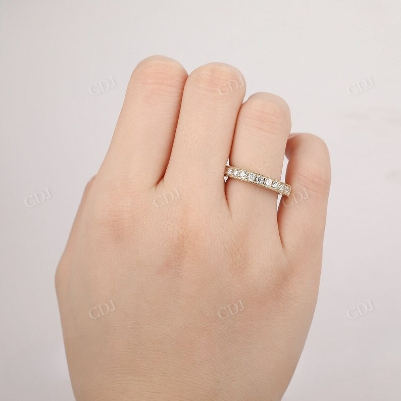 0.24CTW Natural Diamond Channel Set Filigree Wedding Band Wedding Band customdiamjewel   