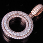 1.5" 1.6 CTW 10K Two Tone Gold Diamond Custom Initial 'O' Letter Pendant CustomDiamJewel
