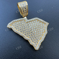 South Carolina Shape Hip Hop Pendant  customdiamjewel   