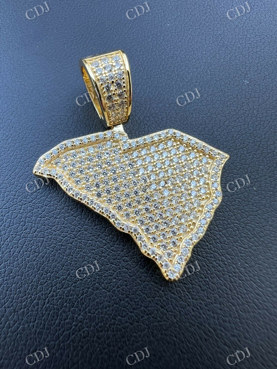 South Carolina Shape Hip Hop Pendant  customdiamjewel   